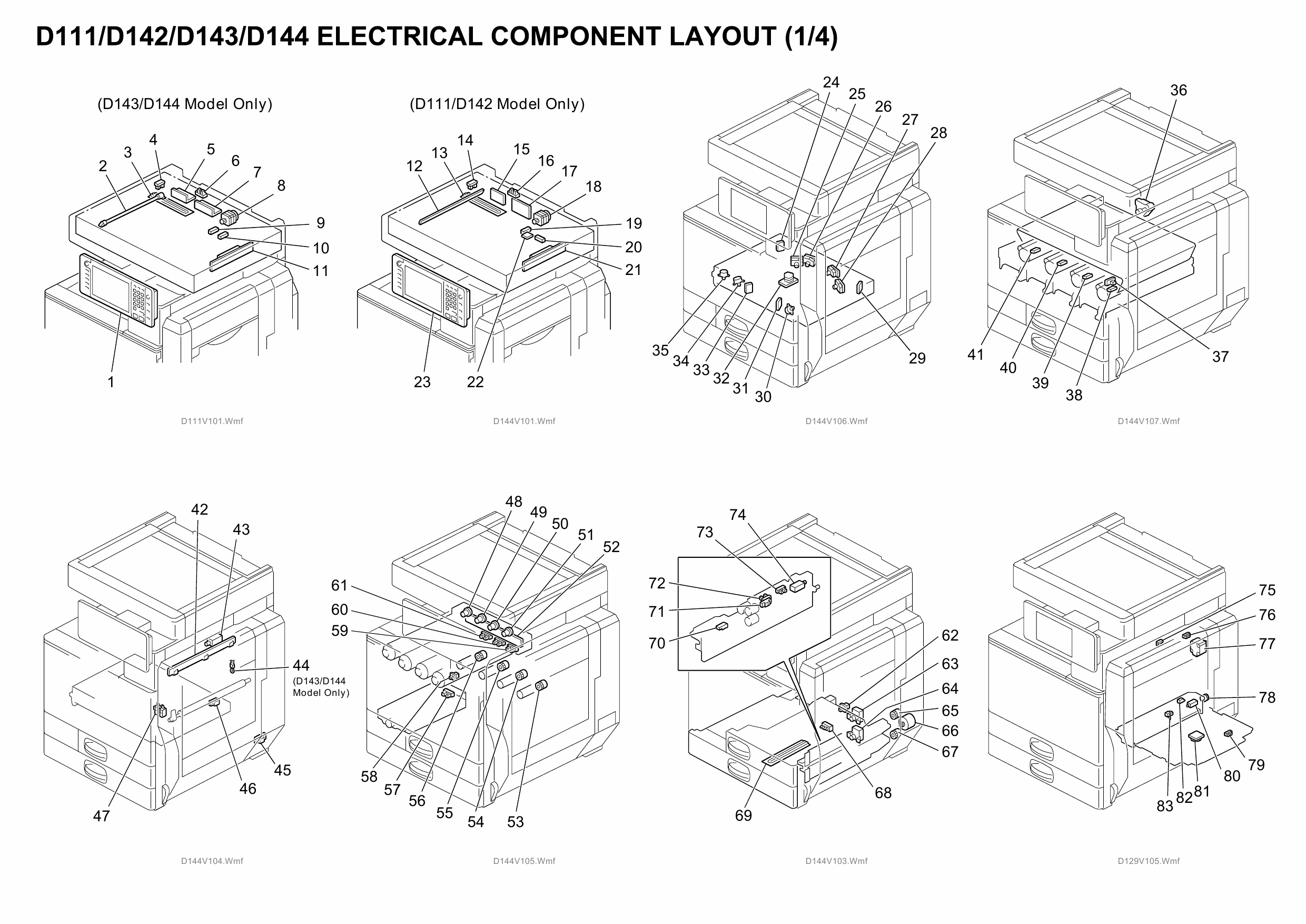 RICOH Aficio MP-C3002 C3502 D111 D142 D143 D144 Circuit Diagram-3